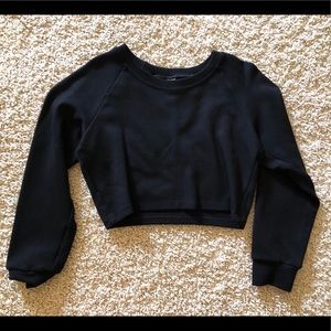 American Apparel black knit crop top - gently worn